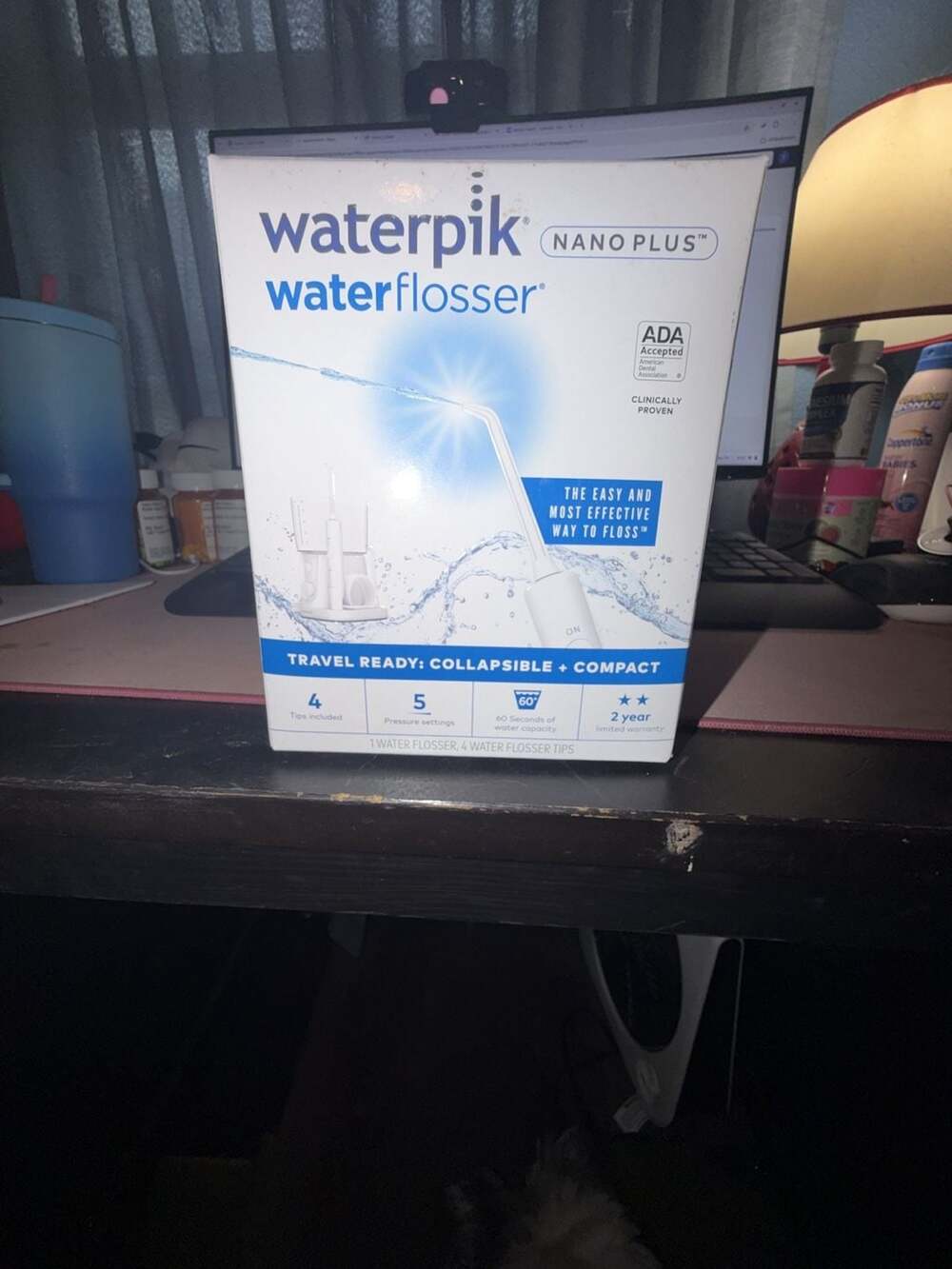 Waterpik Nano Plus Water Flosser Classic White
